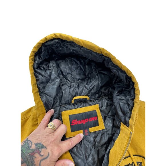 Snap-On Tools Mens Traditional Mustard golden work jacket quilted coat SIze 3XL - Picture 8 of 16
